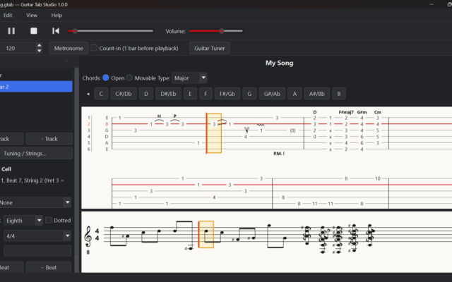 Guitar Tab Studio screenshot 1