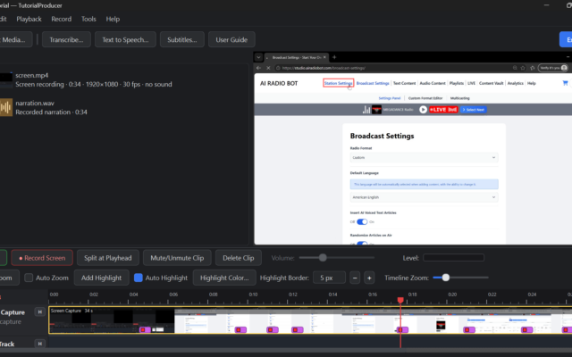 Tutorial Producer screenshot 1